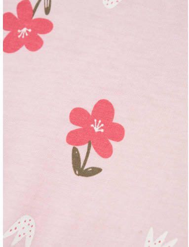 Name it MINI playsuit NMFVIGGA met all over print lichtroze donkerroze Meisjes Katoen Ronde hals 110