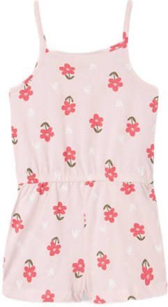 Name it MINI playsuit NMFVIGGA met all over print lichtroze donkerroze Meisjes Katoen Ronde hals 110 - Foto 2