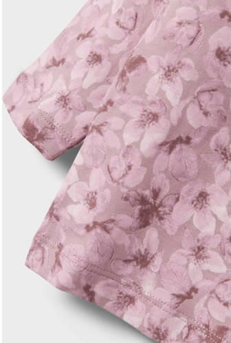 Name It Pyjama NMFNIGHTSET MAUVE FLOWER NOOS met geweldige bloemen-allover in het bovenstuk (set 2-delig)