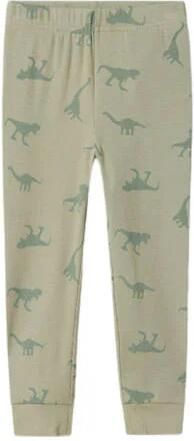 Name it MINI pyjama NMMNIGHTSET DINO groen Jongens Stretchkatoen Ronde hals 110 116 - Foto 1