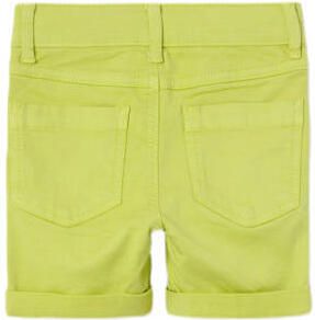 Name it MINI regular fit casual short NMMSILAS limegeel Korte broek Jongens Stretchkatoen 104 - Foto 2