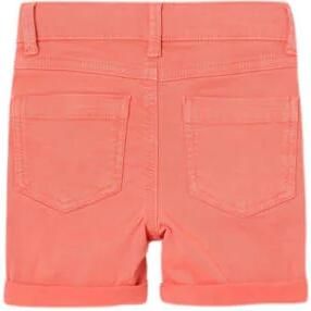 Name it MINI regular fit casual short NMMSILAS oranje Korte broek Jongens Stretchkatoen 110