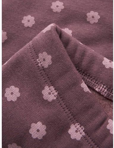 NAME IT MINI regular fit gebloemde legging donkerrood Meisjes Sweat Bloemen - Foto 2
