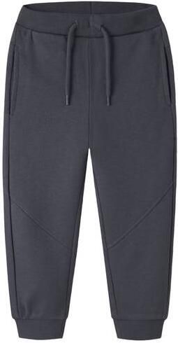 NAME IT MINI regular fit joggingbroek antraciet Grijs Jongens Sweat Effen