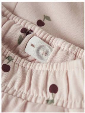 NAME IT MINI regular joggingbroek met kersenprint lichtroze Meisjes Sweat - Foto 2