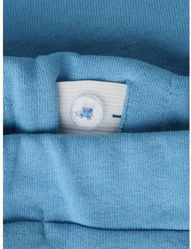 NAME IT MINI regular sweatshort blauw Korte broek Printopdruk