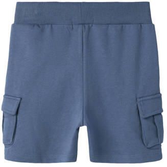 NAME IT MINI regular sweatshort indigo blauw Korte broek Jongens Katoen - Foto 2