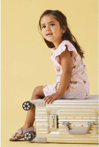 NAME IT MINI regular waist sweatshort roze Korte broek All over print - Foto 4