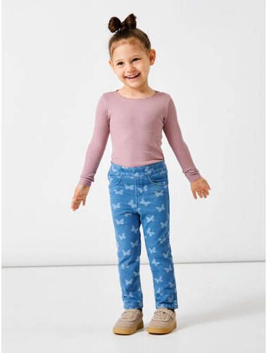 Name it MINI ribgebreide longsleeve NMFKAB mauve Roze Meisjes Stretchkatoen Ronde hals 110 - Foto 2