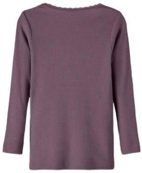 Name it MINI ribgebreide longsleeve NMFKAB Paars Meisjes Stretchkatoen Ronde hals 134 140 - Foto 2