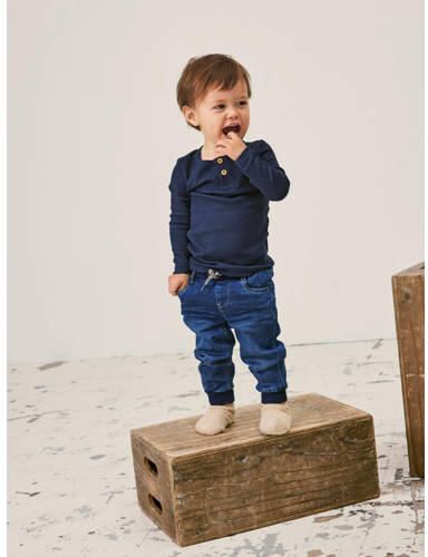 Name It Shirt met lange mouwen NMMKAB LS TOP NOOS in henley-stijl met korte knoopsluiting bij de halslijn - Foto 3