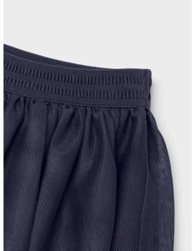 NAME IT MINI rok NMFNUTULLE van gerecycled polyester donkerblauw - Foto 2