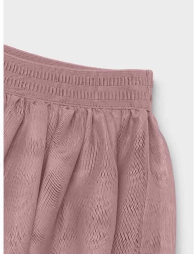 Name it MINI rok NMFNUTULLE van polyester oudroze Effen 104 - Foto 3