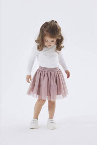 Name it MINI rok NMFNUTULLE van polyester oudroze Effen 110 - Foto 3