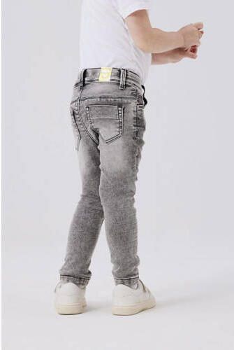 Name it MINI skinny jeans NMFPOLLY light grey denim Grijs Meisjes Stretchdenim 122 - Foto 7