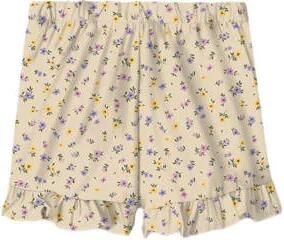 Name it MINI skort NMFVINAYA met all over print en volant ecru lila geel Rok Meisjes Polyester 104
