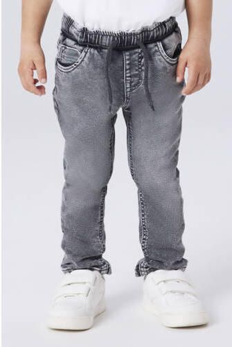 NAME IT MINI slim fit jeans grey denim Grijs Jongens Katoen Effen