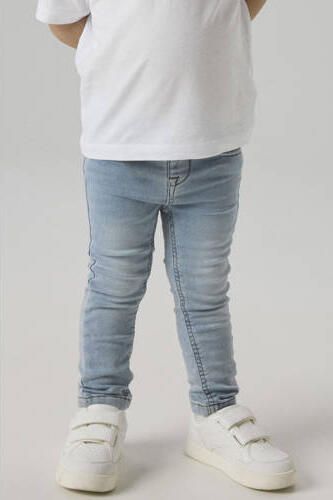 NAME IT MINI slim fit jeans light blue bleached Blauw Jongens Stretchdenim