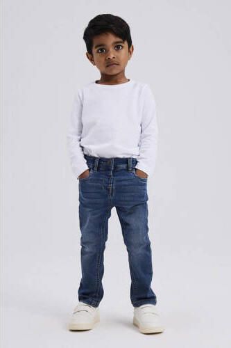 Name it MINI slim fit jeans NMMSILAS dark blue denim Blauw Jongens Jog denim 110 - Foto 3