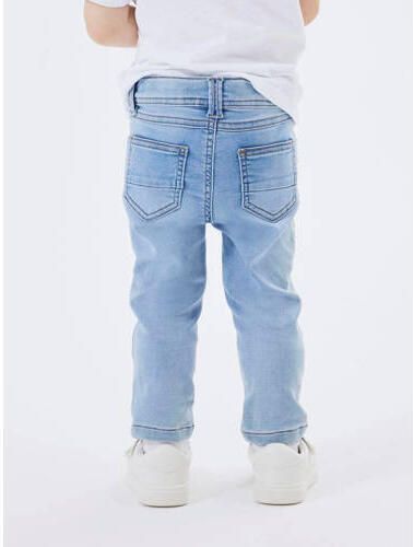 Name it MINI slim fit jeans NMMSILAS light blue denim Blauw Jongens Stretchdenim 116 - Foto 3