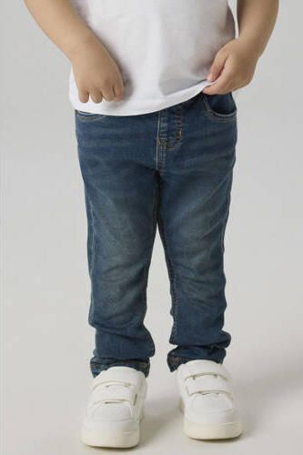 NAME IT MINI slim fit jeans vintage dark blue denim Blauw Jongens Katoen