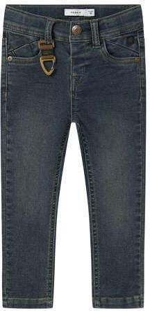 NAME IT MINI slim fit jeans vintage dark blue denim Blauw Jongens Stretchdenim - Foto 6