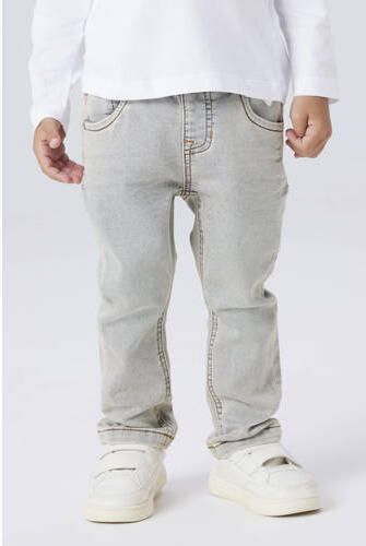 NAME IT MINI slim fit jeans vintage light blue denim Blauw Jongens Katoen