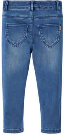 Name it MINI slim fit jegging NMFSALLI medium blue denim Jeans Blauw Meisjes Lyocell 104 - Foto 3