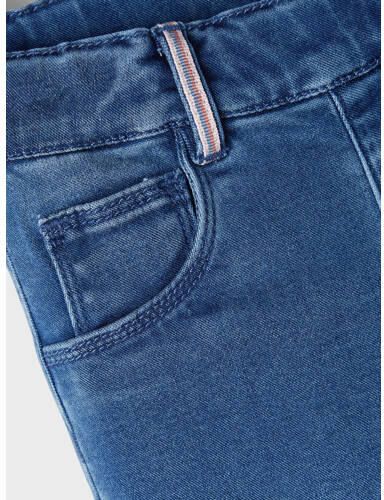 Name it MINI slim fit jegging NMFSALLI medium blue denim Jeans Blauw Meisjes Lyocell 104