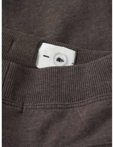 NAME IT MINI slim joggingbroek donkerbruin Jongens Katoen Effen