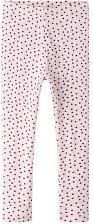 NAME IT MINI slim legging met stippen roze Meisjes Stretchkatoen Stip