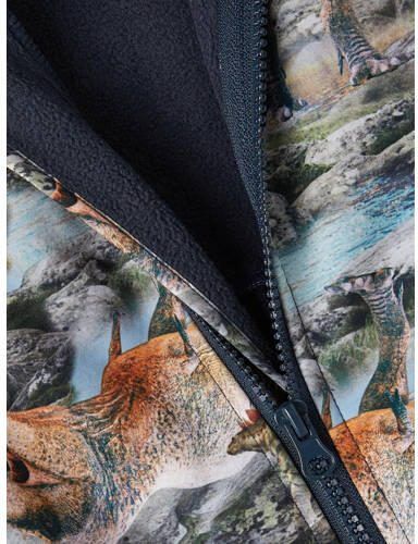 Name it MINI softshell buitenspeelpak NMMALFA08 multicolor Jas Groen All over print 104 - Foto 2