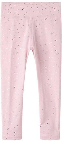 NAME IT MINI sportlegging roze Sportbroek Meisjes Polyamide Stip
