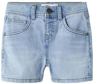 NAME IT MINI straight denim short light blue denim Korte broek Blauw