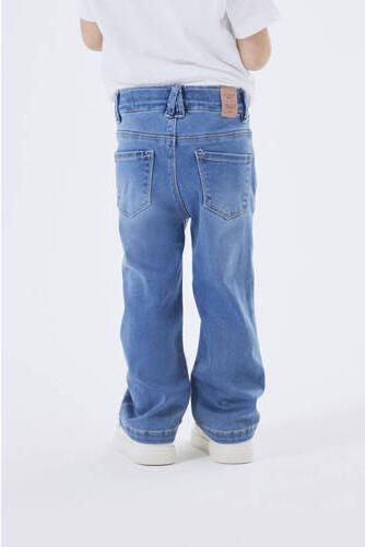Name it MINI straight fit jeans NMFSALLI light blue denim Blauw Meisjes Lyocell 104 - Foto 2