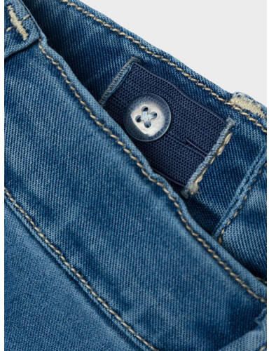 Name it MINI straight fit jeans NMFSALLI light blue denim Blauw Meisjes Lyocell 104