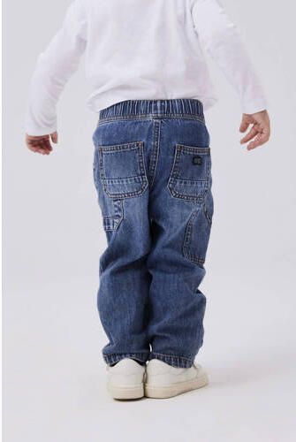 Name it MINI straight fit jeans NMMRYAN dark blue denim Blauw Jog denim 104 - Foto 7
