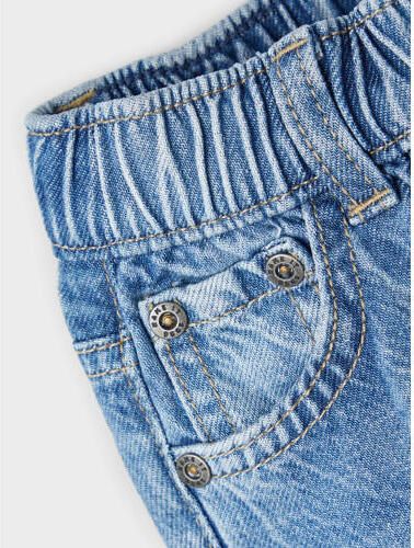 Name it MINI straight fit jeans NMNSYDNEY medium blue denim Blauw Jongens Lyocell 104 - Foto 3