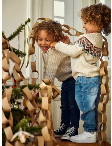 Name it MINI straight fit jeans NMNSYDNEY medium blue denim Blauw Jongens Lyocell 104