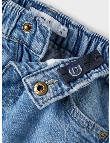 Name it MINI straight fit jeans NMNSYDNEY medium blue denim Blauw Jongens Lyocell 104 - Foto 2