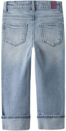 NAME IT MINI straight leg jeans light blue denim Blauw Meisjes Katoen Effen - Foto 2
