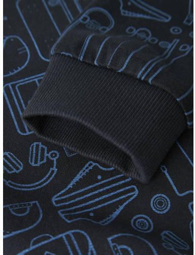 NAME IT MINI sweater donkerblauw Gemêleerd - Foto 4