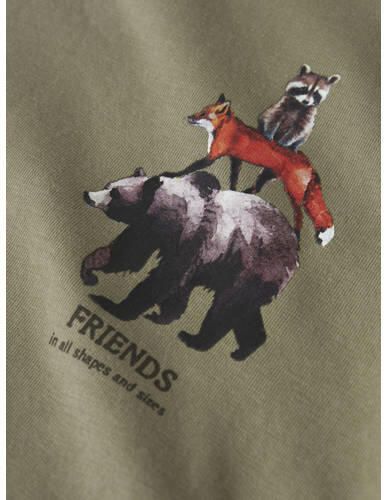 NAME IT MINI sweater groen Printopdruk | Sweater van - Foto 2