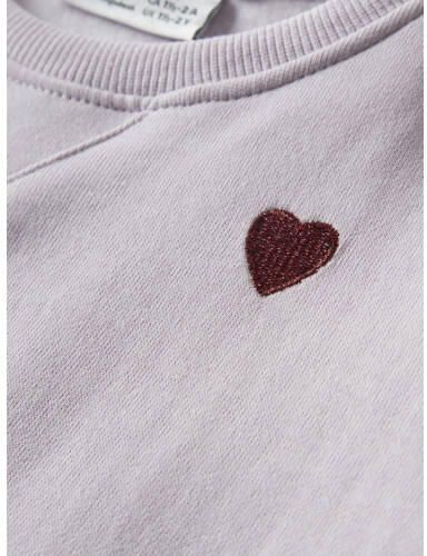 NAME IT MINI sweater lichtroze Meisjes Katoen Ronde hals Effen - Foto 2