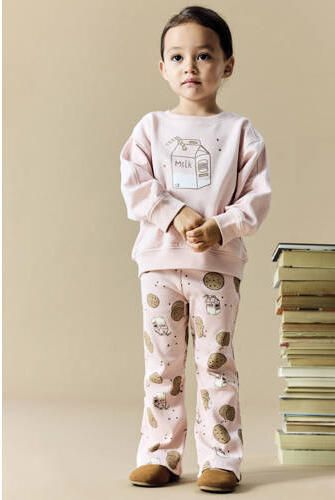 NAME IT MINI sweater met print lichtroze Printopdruk - Foto 3