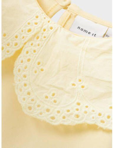 Name it MINI sweater NMFDAKINI lichtgeel Effen 104 - Foto 2