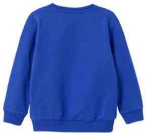 Name it MINI sweater NMFNOVA met printopdruk hardblauw Printopdruk 110