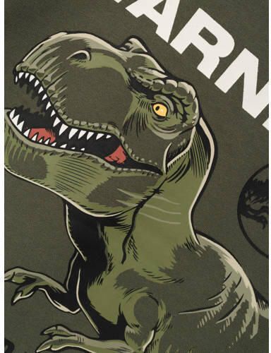 Name it MINI sweater NMMNAT met printopdruk donkergroen Printopdruk 122 128