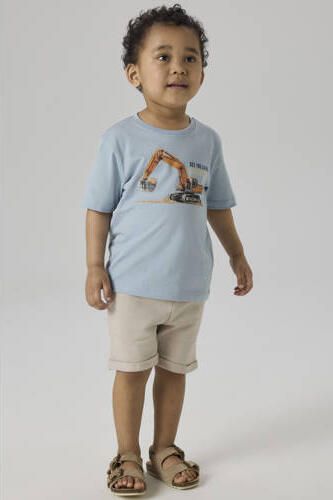 NAME IT MINI sweatshort beige Korte broek Jongens Katoen Effen - Foto 2