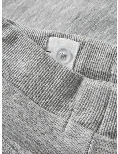 NAME IT MINI sweatshort grijs melange Korte broek Jongens Katoen Effen - Foto 2